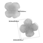 Crystal Rock 23mm Mini Four Leaf Clover Palm Pocket Worry Stone  both Side Flat 