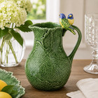Bordallo Pinheiro Ciner  ria Pitcher With Birds