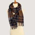 Todd Snyder New York By Joshua Ellis 100  Cashmere Scarf Plaid 68x12 Fringe