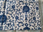 Ralph Lauren One King Pillow Sham Rosette-new-blue   White Cotton