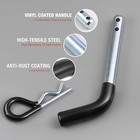 Tow Hitch Pin  1 2 Inch Diameter Pin And Clip With Black Vinyl-coated Grip Fo