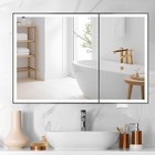 Led Lighted Medicine Cabinet With Mirror Dimmable  Wall-mounted Bathroom Cabinet