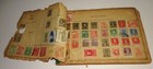 Ugly Old Worldwide Stamp Album  looks Like May 1800s-1920s  Perhaps 1000 Stamps 