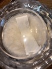 Vintage Crystal Powder Box With Puff
