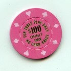 100 00 Chip From The Orbit Inn Las Vegas Nevada