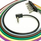 Squareplug Sp550-sbk Compact Pancake Right-angle 1 4  Trs Stereo Cable Plug  bla