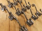 12 Iron Antique Style Coat Hooks Hat Rack Tree Restoration Industrial Fancy Lot