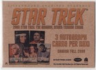 2009 Star Trek   The Original Series Promo Card P1