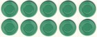 New 500 3 1 G Green Light Weight Interlocking Plastic Roulette Poker Chips  