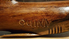 Handcarved Wooden Shark Depicting  jaws  With  quinn  Engraved 17 