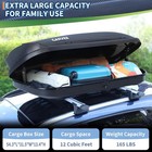 Garvee Hard Shell Rooftop Cargo Carrier  12 Cu Ft 165 Lbs Roof Box Waterproof