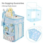 Hanging Diaper Organizer - Diaper Stacker For Changing Table  Crib  Nursery