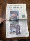 The New York Times September 12 2001 U s  Attacked 9 11 Complete Newspaper