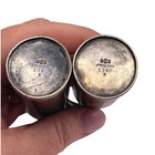 Birmingham Uk Engraved Initials Salt   Pepper Shakers W  Handles  3 25    74 6g