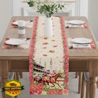 Xchi Kentucky Derby Table Runner  Horse Racing Roses  13x72 Inch