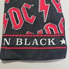 Ac dc Back In Black Bandana 2019 Logo Rock Music Bioworld Graphic Cotton Nwt