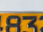 Rare St  Lucia 1970 s License Plate All Original With Partial Sticker
