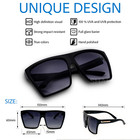  Sunglasses Flat Top Huge Big Oversized Xxl Square Women  lauren   Mirror Shadz