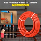 Uimoso 1 2  X 300ft Pex Tubing Oxygen Barrier Pex-b Tube Radiant  Heating Pipe