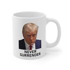 Trump Mug Shot Never Surrender Coffee Mug 
