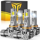  Upgraded 9005 hb3 9006 hb4 Led Bulbs Combo  80000lm 900  Ultra 9005 9006