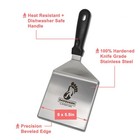 Smash Burger Spatula Tool Professional Grade 6x18 In Steel Turner