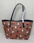 Nwt Cw450 City Tote Signature Canvas With Pumpkin Halloween Holidays