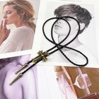 Brbam Vintage Style Bolo Tie Western Cowboy Leather Rodeo Bolo Bola Tie Neckt   