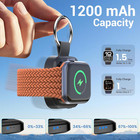 Portable Wireless Charger For Apple Watch Magnetic Iwatch Charger 1200mah Power