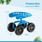 Rolling Garden Cart Heavy Duty Workseat W  360   Swivel Seat   Adjustable Height