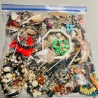 4 Lb 1 Oz Jewelry Lot Wearable Craft Repurpose Vintage - Now Assortment Costume 