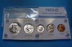 1953-d Mint Silver Set Of U s  Coins Lustrous Brilliant Uncirculated