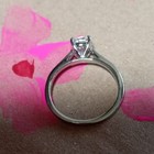 1 Carat Moissanite Sterling Silver Prong-set Solitaire Size 7 2mm