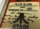 Allan Alcorn Atari  3 Employee Psa dna Authenticated Autographed Signed 8 Print