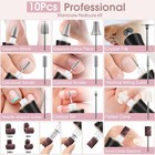 Professional Manicure Pedicure Kit cordless Electric Nail File Set Rechargeable