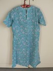Vintage Anokhi Tunic Dress Blue Floral Fine  Cotton Hand Block Print Midi S m
