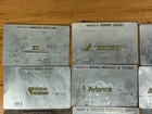 Vintage Obsolete Airline Ticket Validation Plates Metal Lot Of 17 Airlines
