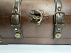 Vintage Style Twine Living Wooden Brass Leather Old Box Primitive Decor