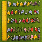 P4302 50pcs All Seated Sitting Figures O Gauge 1 50 Scale Seated People Railw   