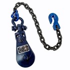4 Ton Snatch Block With Chain Grab For Towing Wrecker Recovery Jobs - Grade 100