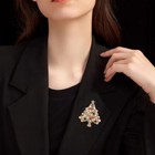 Vintage Crystal Baroque Christmas Tree Brooch Pin Jewelry Gift Accessories