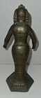 Antique Bronze Egyptian Goddess Statue Art Deco France 1920s-no Bowl 6 5 