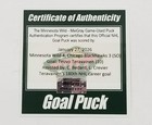 1-27-26 Teuvo Teravainen Chicago Blackhawks   Wild Game Used Goal Puck Bedard A 