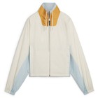 Puma Infuse Relaxed Woven Full Zip Jacket Womens White Casual Athletic Outerwear