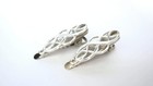 2 Tiny Small Silver Metal Celtic Infinity Knot Hair Clip For  Fine Thin Hair