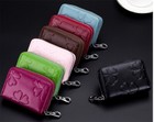 Womens Small Wallet Leather Credit Card Holder Rfid Blocking Zipper Pocket Purse