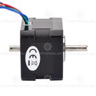 Stepperonline Nema 17 Stepper Motor Dual Shaft 37oz in 0 4a 34mm Diy 3d Printer