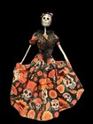 Artisan Made 15 5  X12  Catrina D  a De Los Muertos Folk Art Figurine