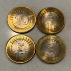 India 10 Rupee 4 Bimetallic Coins 2009 - 2013 All Different Years