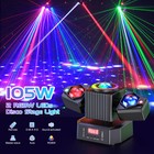 105w Laser Rgbw Led Moving Head Light Disco Stage Lighting Beam Dmx512 Party Dj